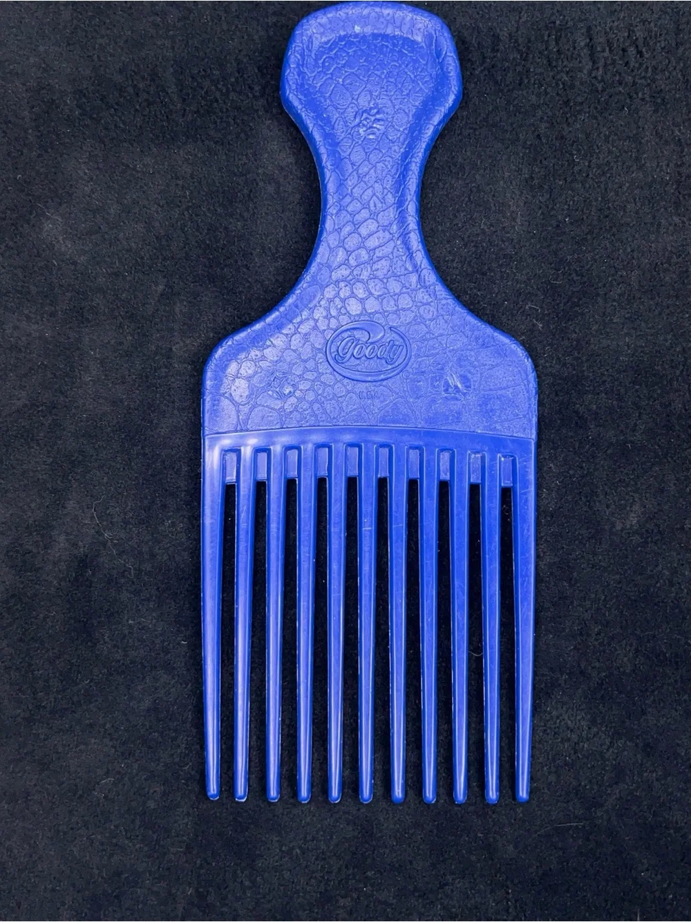 Vintage Set Of 3 Goodys Hair Picks Combs Green Teal Blue Red Retro Styling